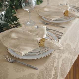 Elrene Barcelona Damask Fabric Napkins (Set of 4) - 17" w x 17" l