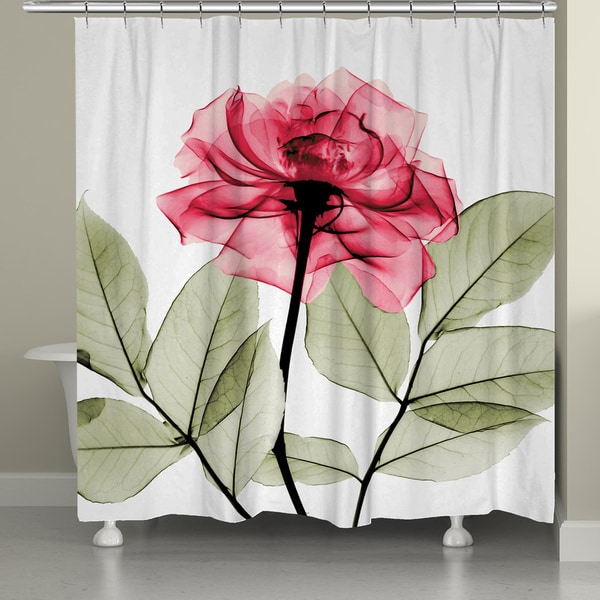 Laural Home X-Ray Rose Shower Curtain