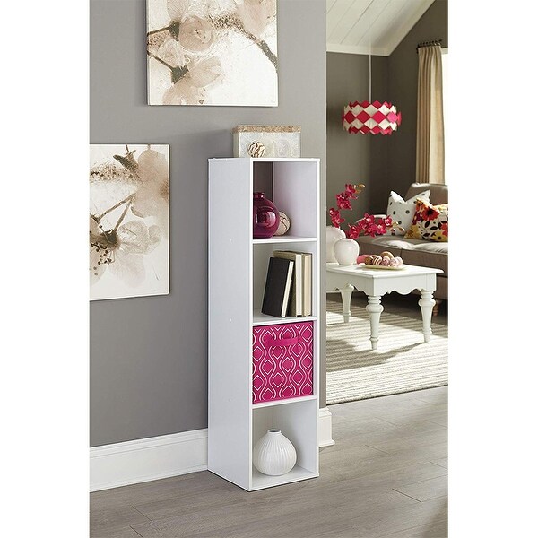 Closetmaid Home Stackable 4-Cube Cubeicals Organizer Storage, White (2 Pack) - 21