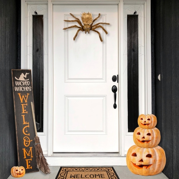 24" Animated Hanging Halloween Spider, Sound Activated