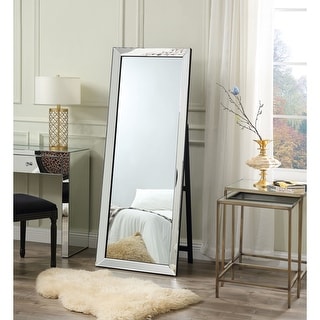 Vanida Full Length Floor Standing Mirror- Foldable / Mirrored Frame