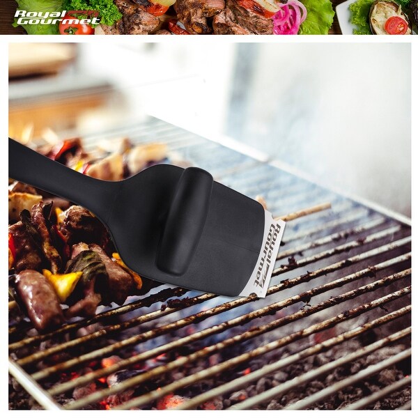 Royal Gourmet TB1805 Grill Cleaning Brush and Scraper, 18-Inch BBQ Wire Bristle Brush with Two Strengthen Handles for All Grills