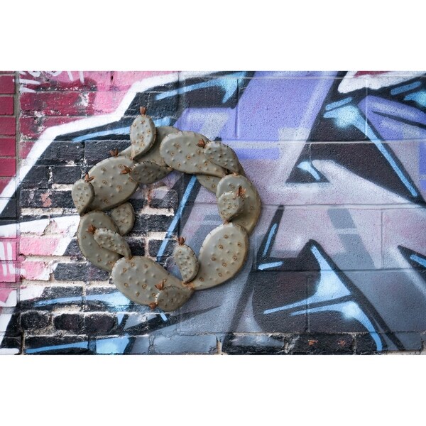 Prickly Pear Cactus Door Wreath