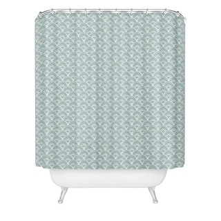 Coastl Studio Coastal Deco Teal Made to Order Shower Curtain 71" x 74" with Liner