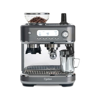 Cyetus Espresso Machine with Coffee Grinder and Milk Steam Wand