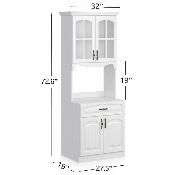 Living Skog Galiano 73'' Pantry Kitchen Storage Cabinet