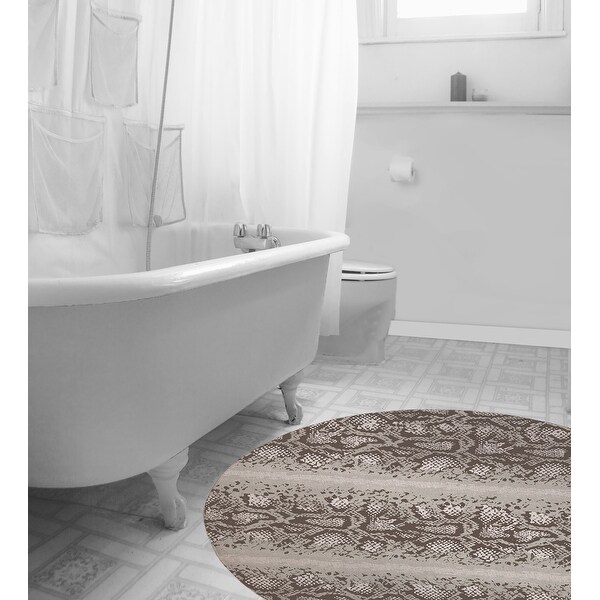 PYTHON BROWN Bath Rug By Kavka Designs