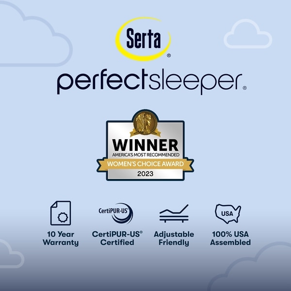 Serta Perfect Sleeper Oasis Sleep 12" Extra Firm Mattress - Dark Blue