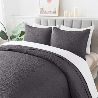 Ultrasonic Flower Bedspread Coverlet Set,Summer Quilt