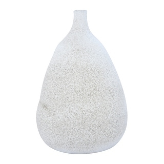 Textured Terracotta Vase with Narrow Top