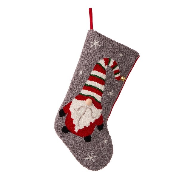 Glitzhome Hooked Christmas Stocking