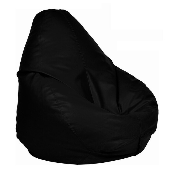 Leatherette Bean Bag Cover Filling Not Included by Ample Decor