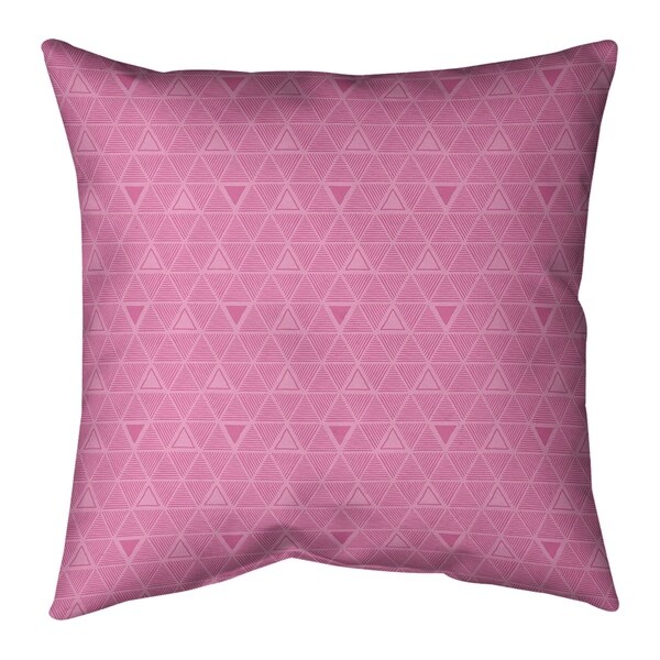 Porch & Den Baldock Pastel Monochrome Triangles Throw Pillow