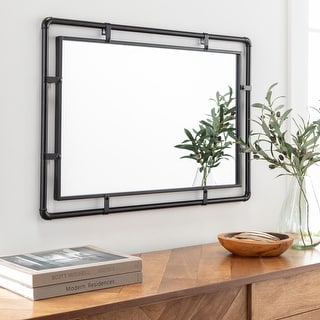 Sinto Contemporary Metal Mirror - 35"H x 24"W x 1.3"D