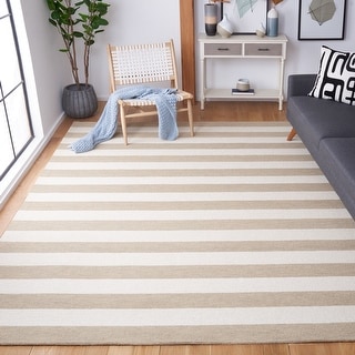 SAFAVIEH Handmade Metro Nazlije Stripe Wool Rug