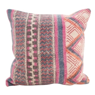 Bohemian Mix Square Down Filled Throw Pillow