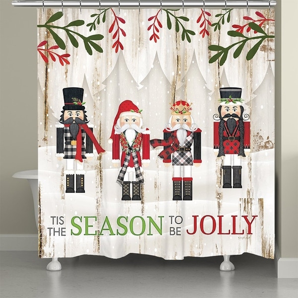 Nutcracker Christmas Shower Curtain