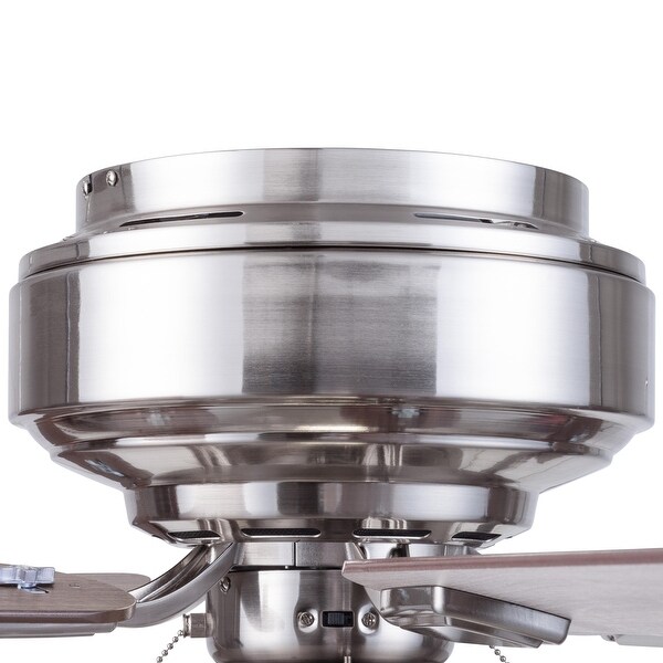 52" MaCenna Indoor Traditional Farmhouse Ceiling Fan with Pull Chains, Dry-Rated