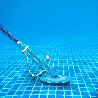 Auto Swimming Pool Cleaner with 10pcs Durable Hose Blue - Blue