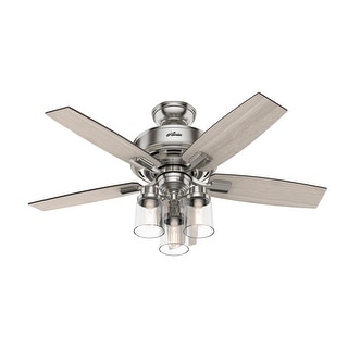 Hunter 44" Bennett Ceiling Fan with 3-Light LED Light and Handheld Remote - Transitional