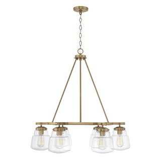 Dillon 31" 6-light Chandelier w/ Clear Glass