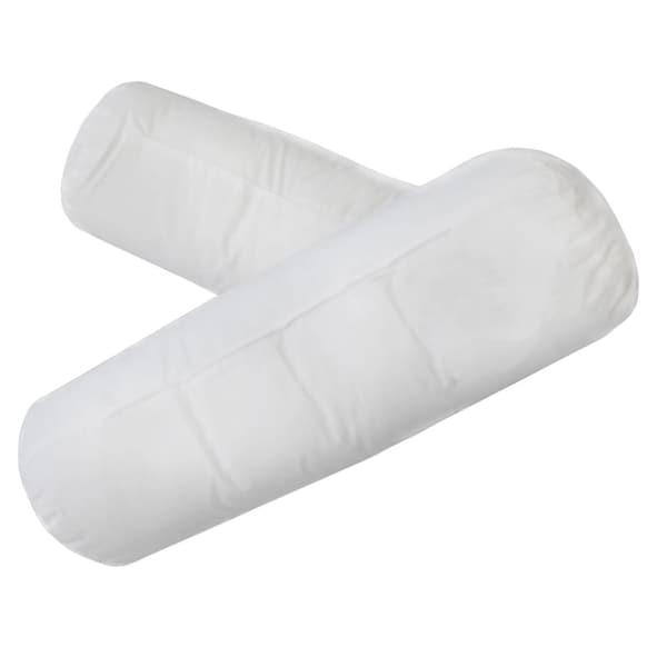 233 Thread Count Cotton Bolster Pillow - White