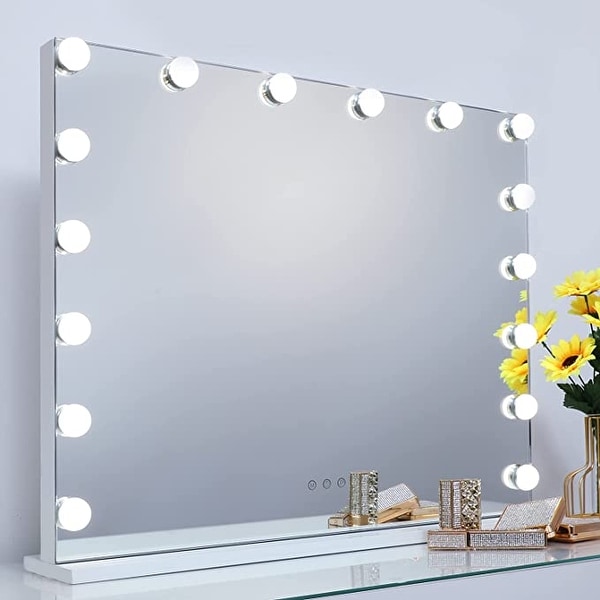 Vanity Mirror with Lights, White
