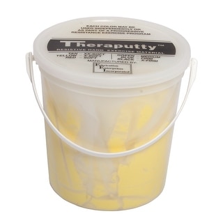 CanDo Theraputty Exercise Material - 5 lb - Yellow - X-soft