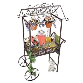 Design Toscano 'Jardin a la Francaise' Metal Pushcart Plant Caddie