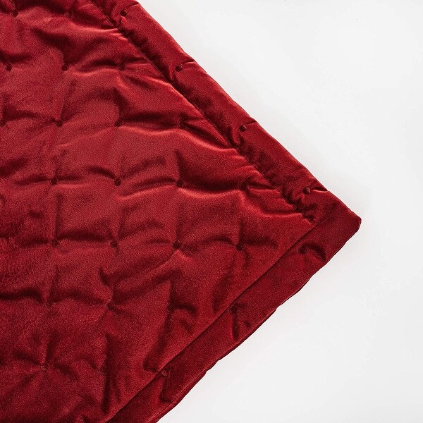 DriftAway Velvet Decoration Euro Shams Quilted Throw Pillow Sham Cushion Cover 2 Pieces