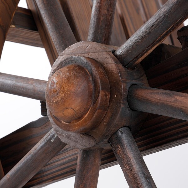 Outdoor Leisure Products Wooden Adirondack Bench