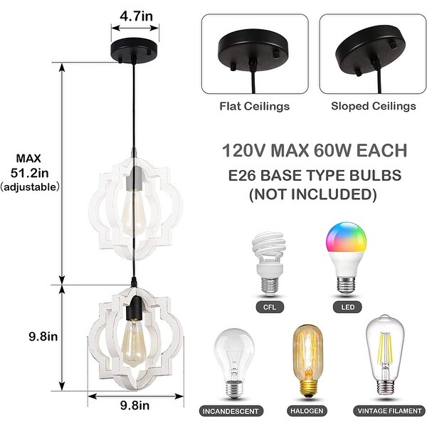 Oaks Aura Orb Rustic Wood Pendant Light Kitchen Island Light, Farmhouse Hallway Chandelier, Dining Pendant Light
