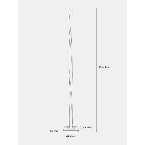 Brightech Helix LED Floor Lamp - Black.