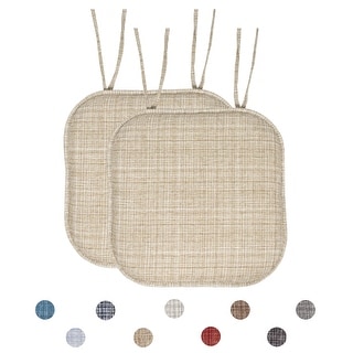 Aria Memory Foam Non-Slip Chair Pad with Ties