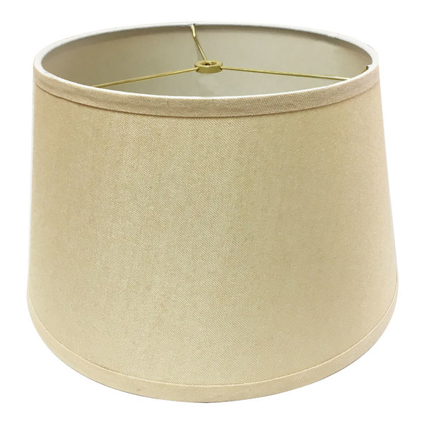 Royal Designs Set of 2 Buffet Lamps in Oil Rub Bronze with Linen Beige Hard Back Lamp Shades - 27" Tall