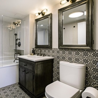 Merola Tile Vintage Ruzafa Encaustic 9.75" x 9.75" Porcelain Floor and Wall Tile