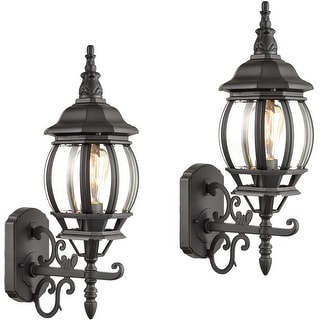 Praiano 2-Pack Outdoor Wall Lantern Waterproof Exterior Wall Sconce Light