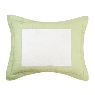 Sage Garden Quilted Standard Sham