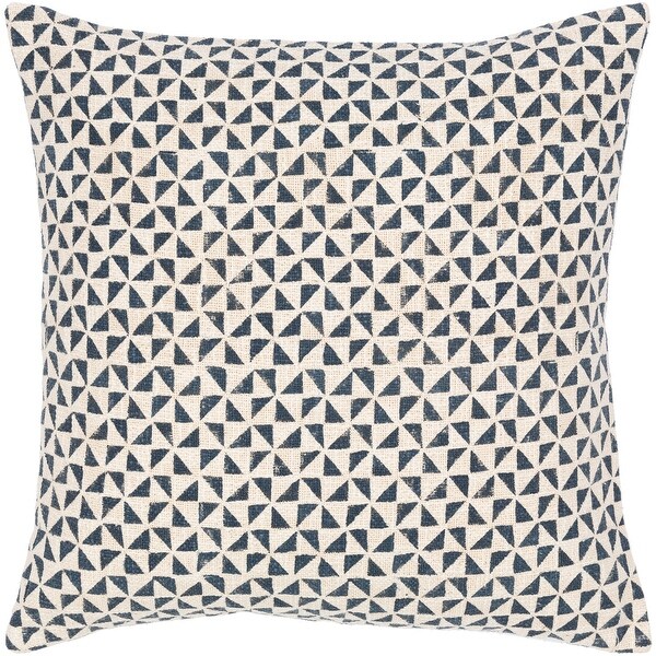 Crew Triangle Patterned Cotton Throw Pillow