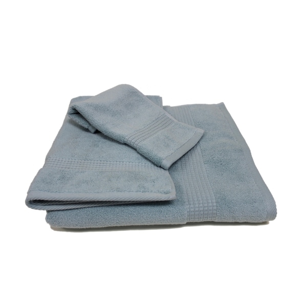 Olivia Quido Zero Twist 3-piece Towel Set - Light Blue