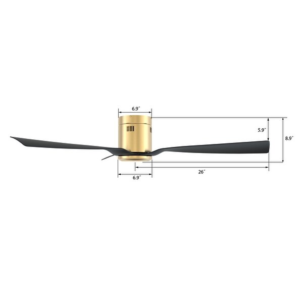 Pollux 52-inch Indoor Ceiling Fan with Remote