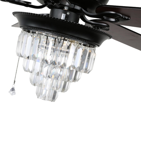 Belladepot 52" Crystal Reversible Ceiling Fan with Light Kit and Remote Control