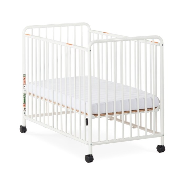 Child Craft Siesta Metal Non-Folding Slatted Compact Crib