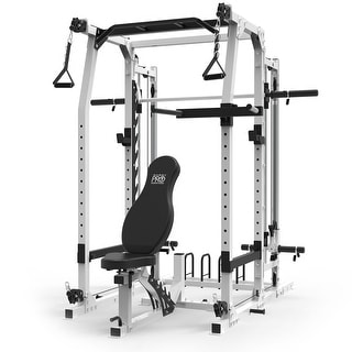 Marcy SM-7362 Pro Smith Machine Home Gym System for Full Body Training, Black - 86 x 73 x 85 inches