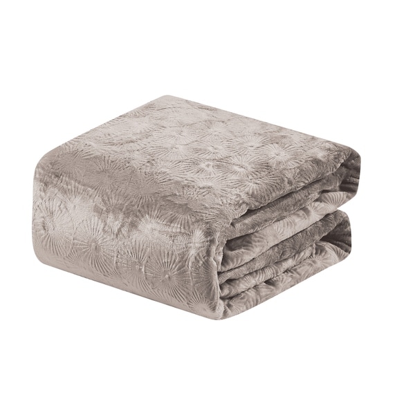 Louvre Blanket Queen Beige