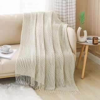 Sofa Couch Decorative Knitted Blanket