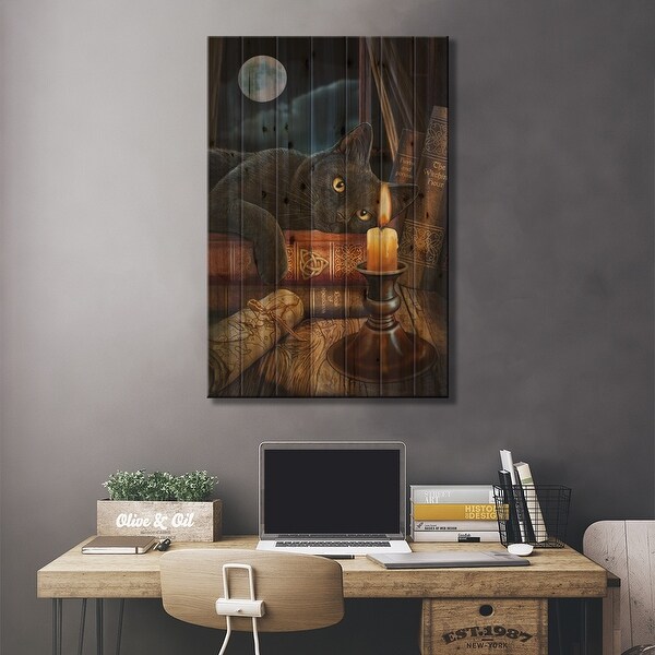 The Witching Hour Print On Wood by Lisa Parker - Multi-Color