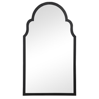 Iron Arch-Top Framed Mirror