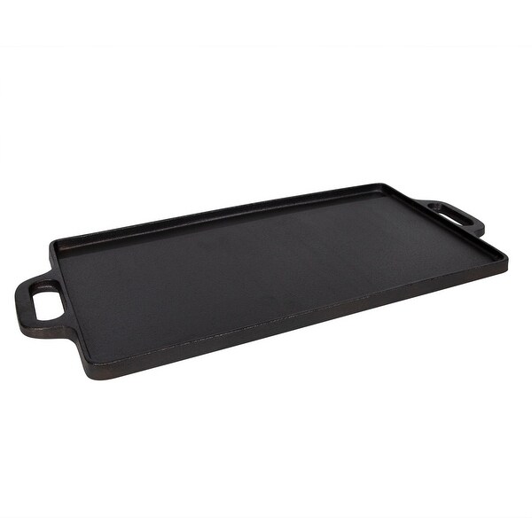 Stansport Pre-Seasoned Cast Iron Griddle with Reversible Cooking Surface