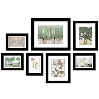 Soft Nature by by PI Creative 7 Piece Framed Gallery Wall Art Set